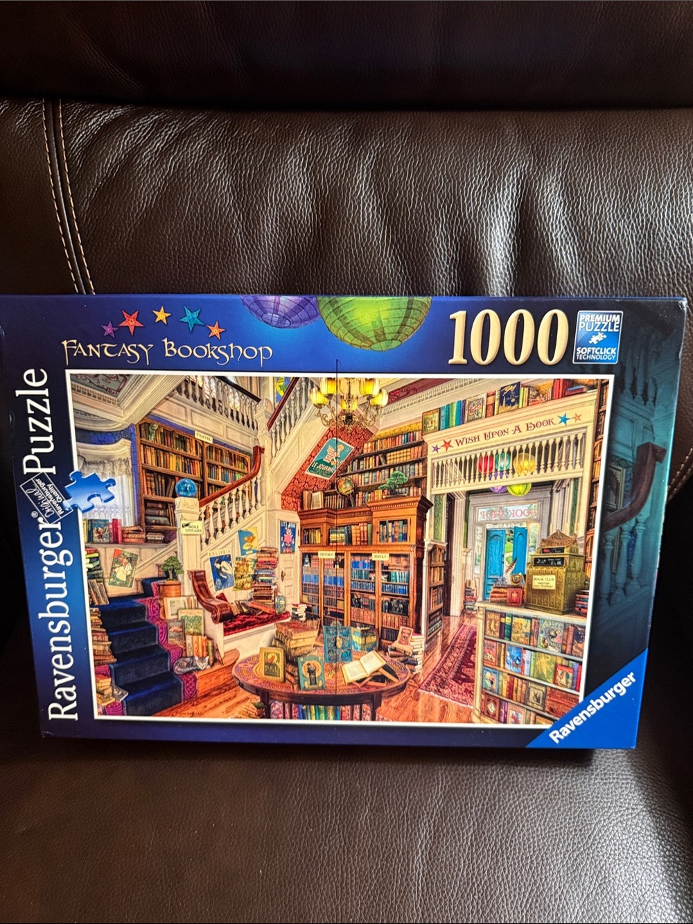 Aimee Stewart Ravensburger The Fantasy Bookshop a 1000-piece jigsaw puzzle comp